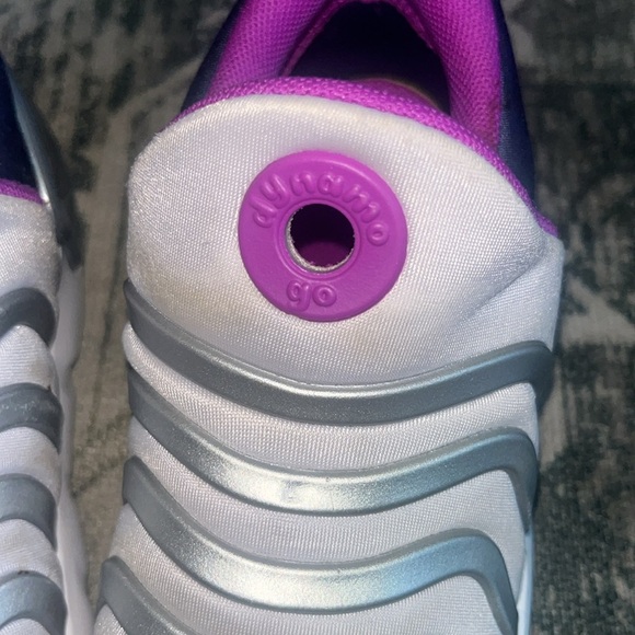 Nike toddler Dynamo Go Low Violet Frost Metallic Silver size 10 - Picture 5 of 10